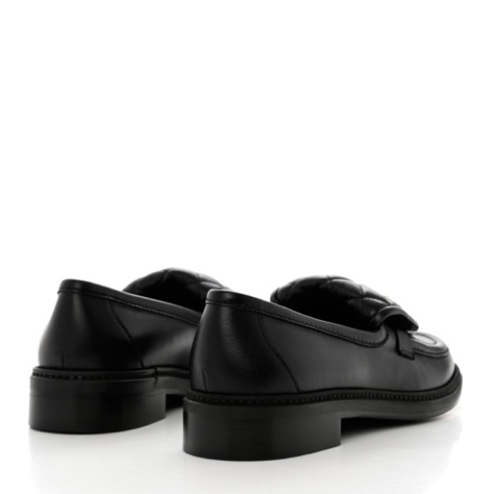 ‼️‼️PRICE FIRM‼️‼️ CHANEL Lambskin Quilted CC Turnlock Loafers 40.5 Black - Picture 4 of 13